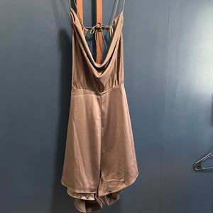 Brown Meshki play suit